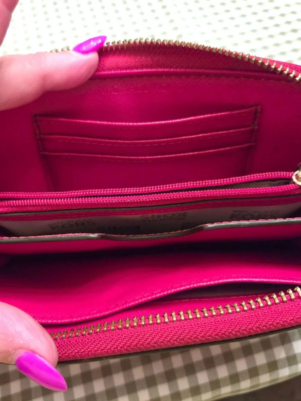 Michael Kors Jet Set Continental Wallet - Red _GUC
